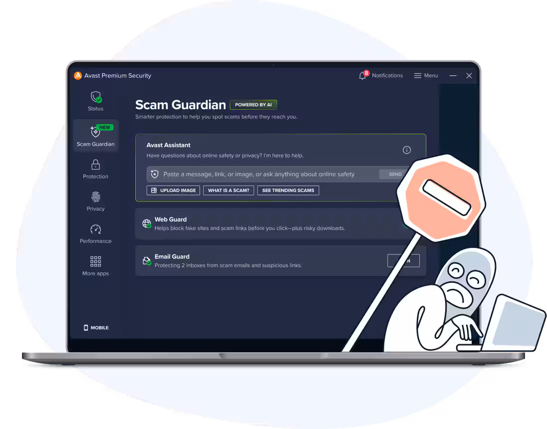 Avast Antivirus Pro interface