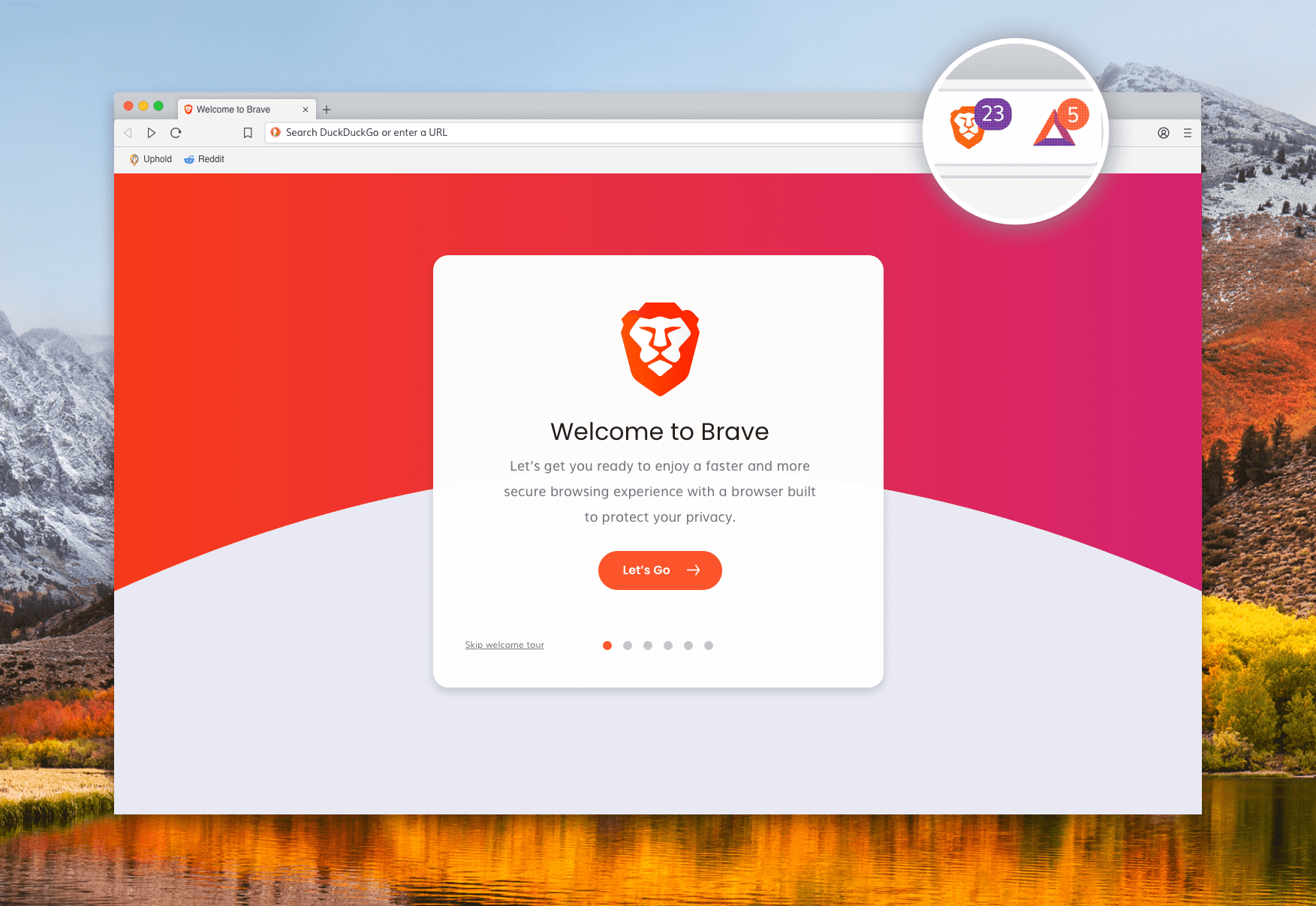 Brave Browser Interface