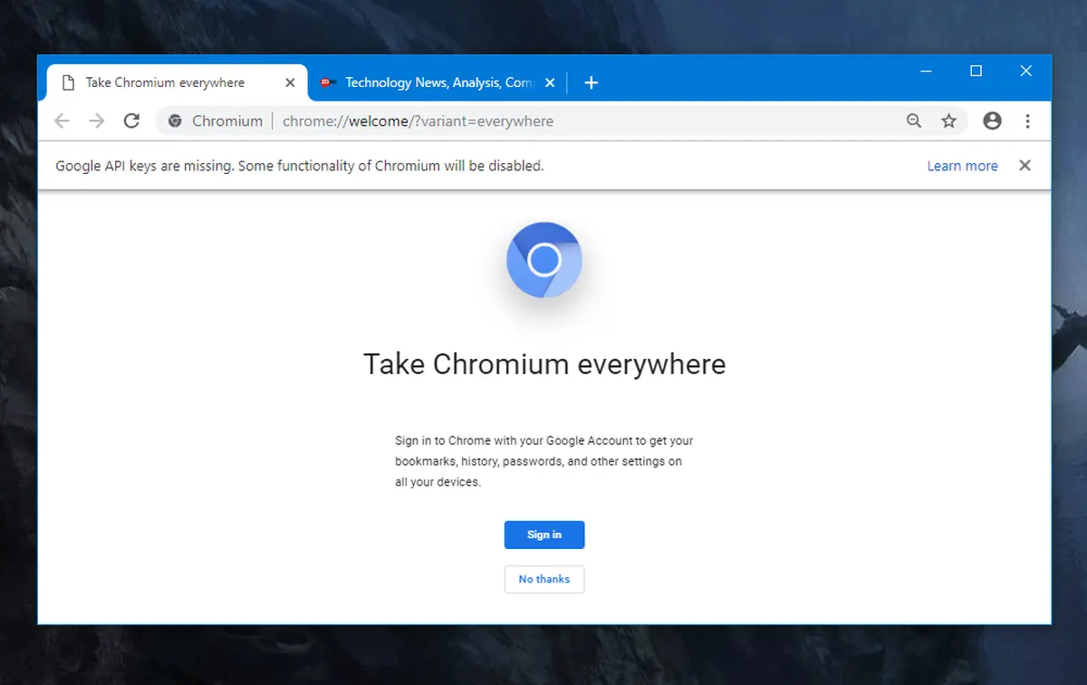 Chromium Interface