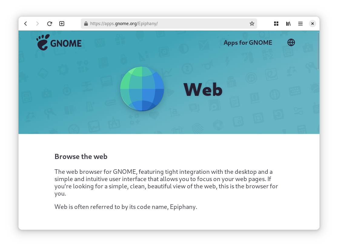 GNOME Web Interface